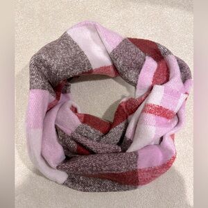 Big Pink Plaid Scarf/Wrap